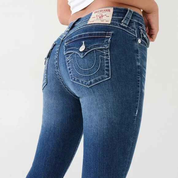 NWT True Religion Jennie Mid Rise Jeans - Picture 2 of 8